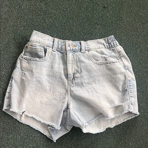 New Aerie Light Wash Jean Shorts Womens small soft comfy pockets short